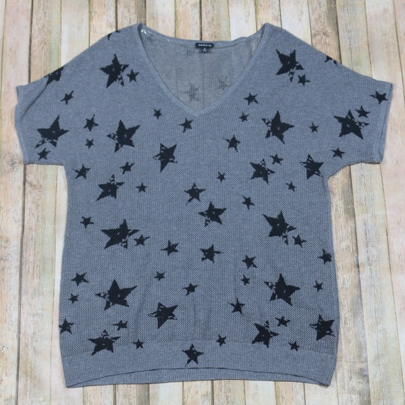 Torrid Tops - Torrid Open Knit S/S Top Stars Dolman Sleeves